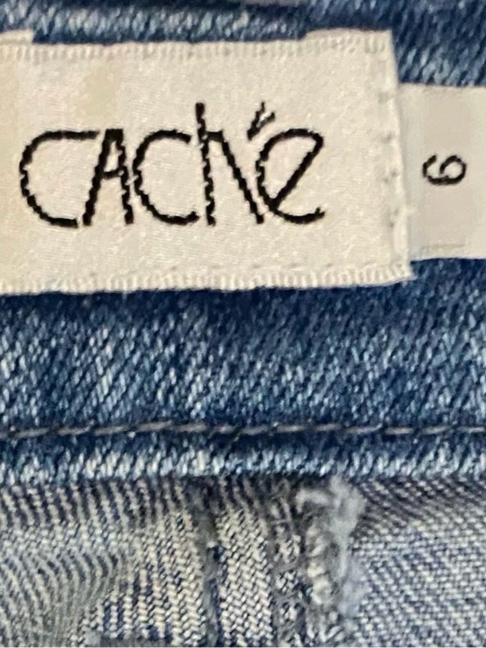 Vintage cache Embroidered Bootcut Jeans - Gold Accent NWT - Picture 6 of 8